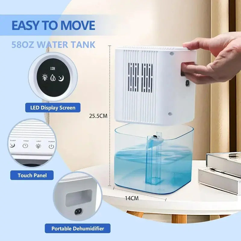 2-in-1 Ultrasonic Humidifier & Dehumidifier Combo ¨C 102oz Tank for Bedrooms and Small Rooms