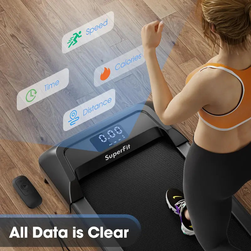 2-in-1 Under-Desk Walking Pad ¨C Foldable Treadmill with 265 LB Weight Capacity