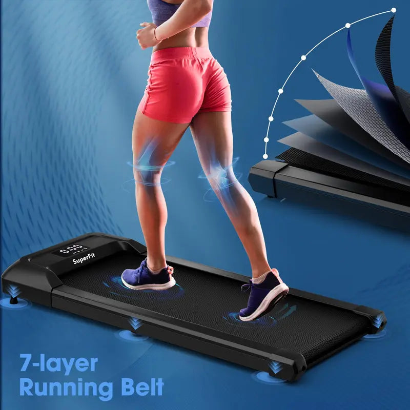 2-in-1 Under-Desk Walking Pad ¨C Foldable Treadmill with 265 LB Weight Capacity