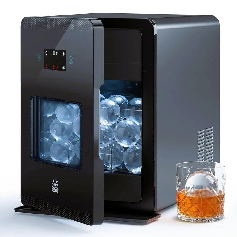 2-Inch Clear Ice Ball Maker ¨C LCD-Controlled. Self-Cleaning Dispenser Producing Up to 144 Spheres Daily