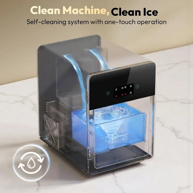 2-Inch Clear Ice Ball Maker ¨C LCD-Controlled. Self-Cleaning Dispenser Producing Up to 144 Spheres Daily