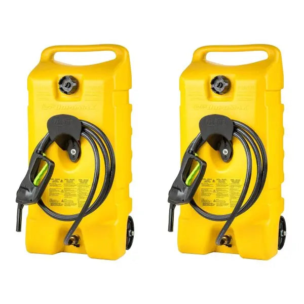 2-Pack 14-Gallon Diesel Fuel Container with Pump ¨C Yellow. Portable Tanks
