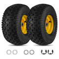2-Pack 15 x 6.00-6 Tubeless Tires &amp; Wheels ¨C Off-Road Ready. Pre-Mounted