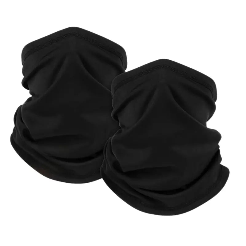 2-Pack Fleece Neck Gaiters for Skiing. Running. and Cold-Weather Layering