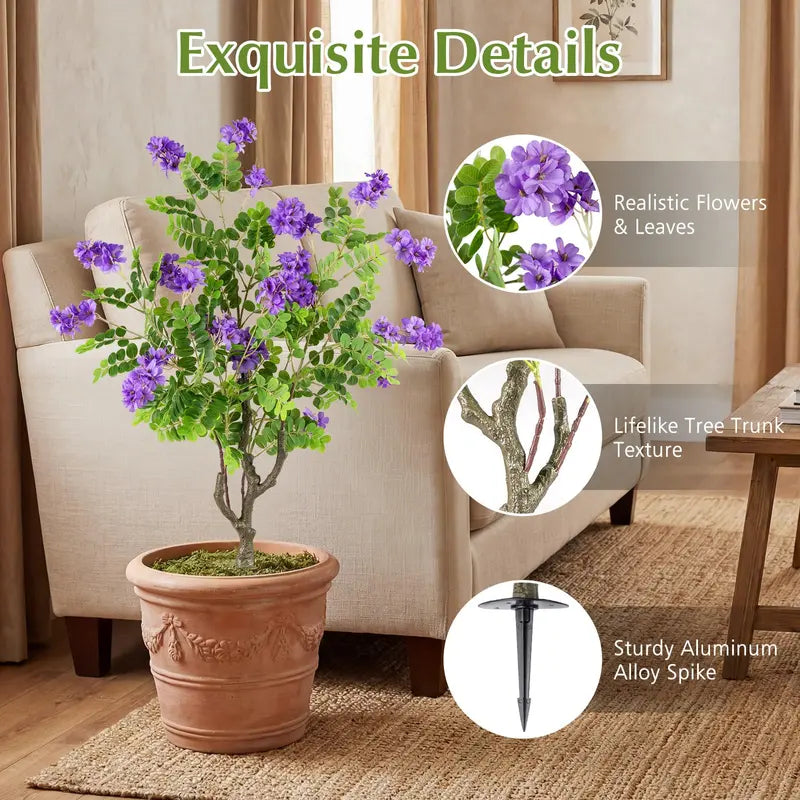 2-Pack Sophora Japonica Locust Flower Trees ¨C 39-Inch Fake Blossoms with Spikes