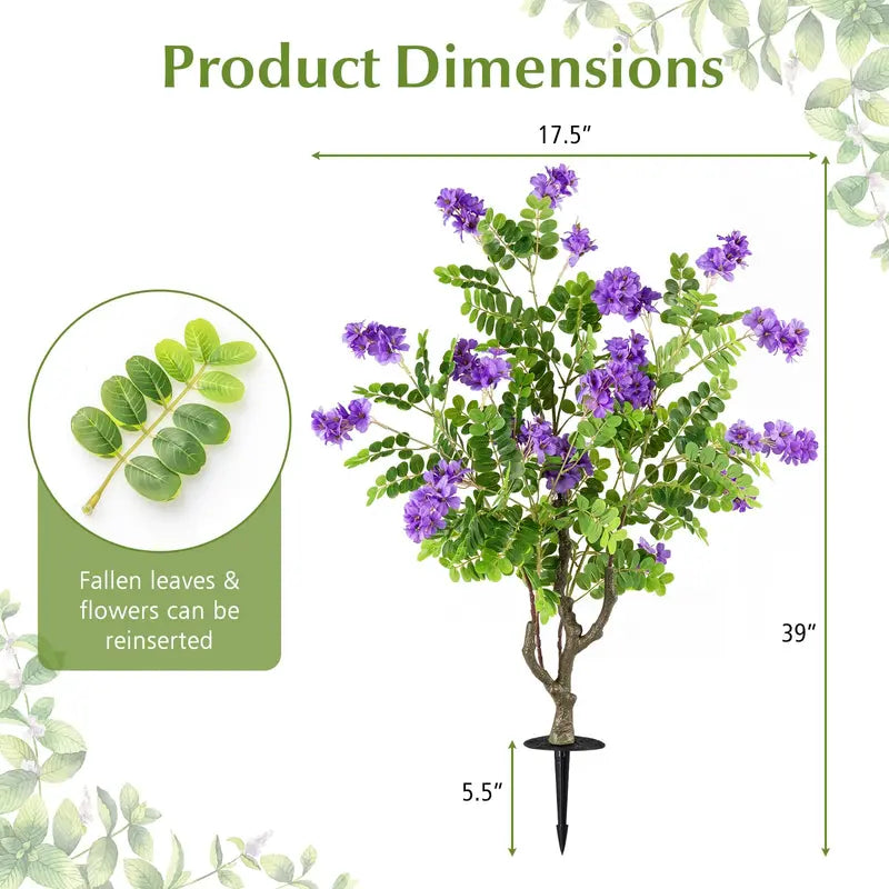 2-Pack Sophora Japonica Locust Flower Trees ¨C 39-Inch Fake Blossoms with Spikes