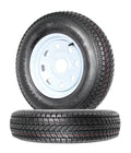 2-Pack ST175/80D13 Trailer Tires on White Spoke Rims ¨C Load Range C. 5-Lug Mounting