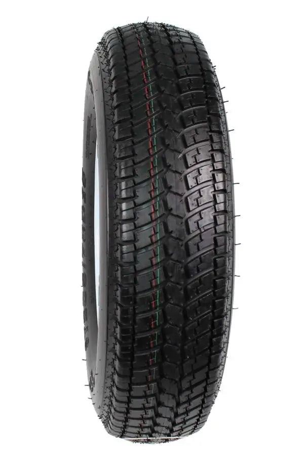 2-Pack ST205/75D15 Trailer Tires on White-Spoke Rims ¨C LRC Rated. 5-Hole Mounting. 205/75-15 Size