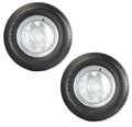 2-Pack Trailer Tire On Rim ST205/75D15 205/75 15 in. LRC 5 Hole Galvanized Wheel