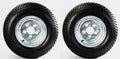 2-Pack Trailer Tires Mounted on Rims ¨C 20.5¡Á8-10 / 205/65-10. 5-Lug Galvanized Wheels