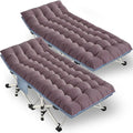 2-Person Folding Camping Cot Set ¡ª Durable Twin Cots with Mattresses & Portable Storage Bags
