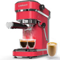 20-Bar Pink Espresso Machine ¨C Professional Cappuccino & Latte Maker with Steam Wand. Ideal Gift for Coffee Enthusiasts