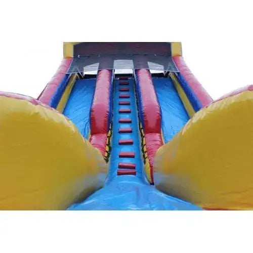 20-Foot Dual-Lane Inflatable Wet/Dry Water Slide with Integrated Pool