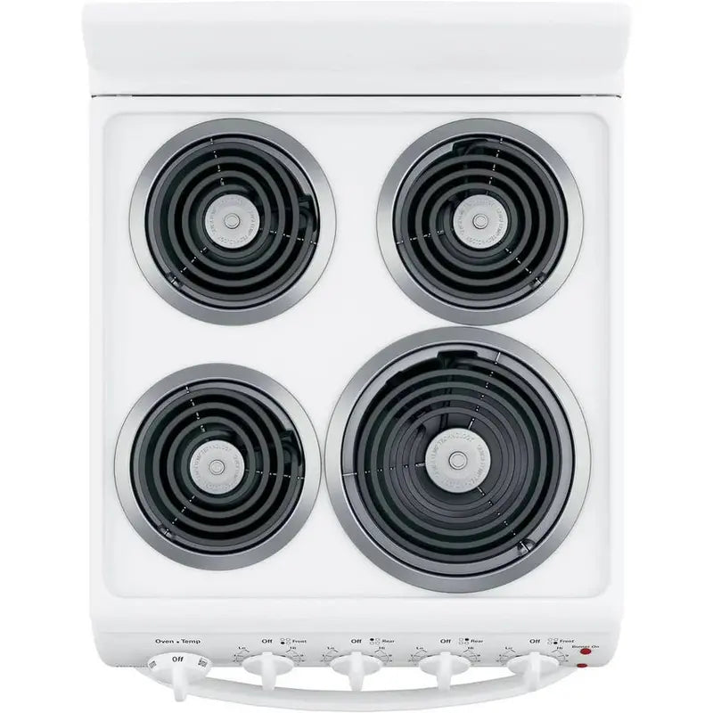20-Inch 4-Burner Free-Standing Electric Range ¨C White Finish Cooktop and Oven Combo for Compact Kitchens