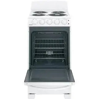 20-Inch 4-Burner Freestanding Electric Range ¨C White Countertop Oven &amp; Cooktop Combo