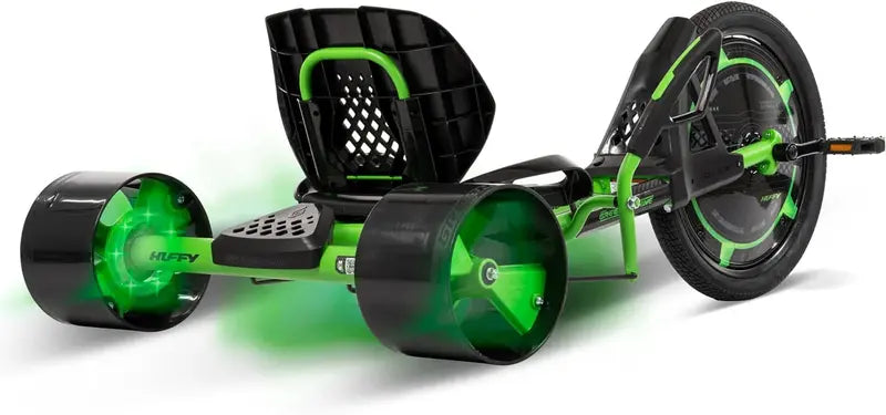 20-Inch Drift Tricycle for Kids ¨C LED-Equipped. Steel-Frame Ride with Height-Adjustable Seat