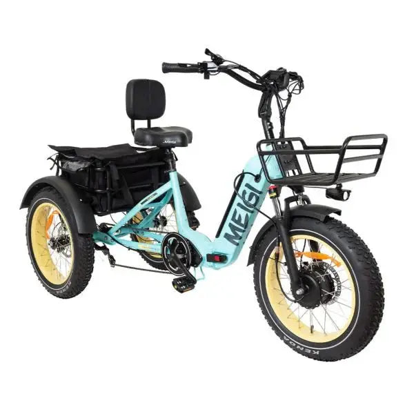 20-Inch Foldable Fat-Tire Electric Trike ¨C 48V/14Ah Battery. 750W Motor. 330-Lb Capacity