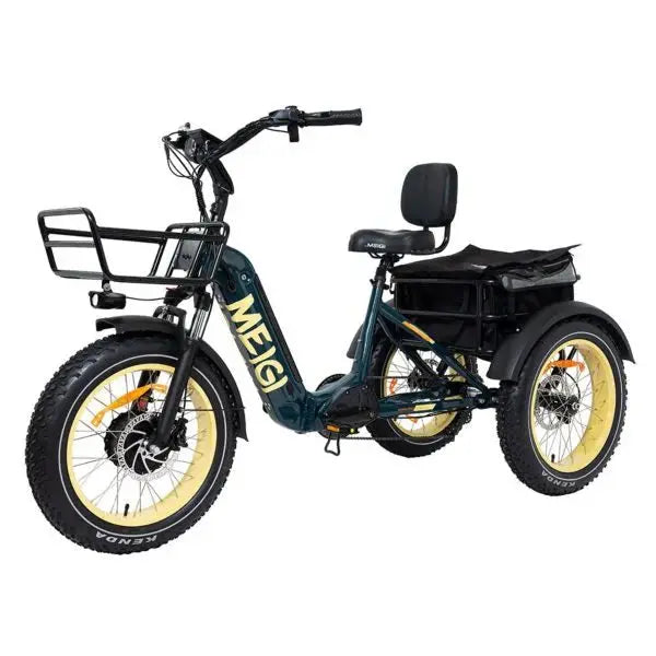 20-Inch Foldable Fat-Tire Electric Trike ¨C 48V/14Ah Battery. 750W Motor. 330-Lb Capacity