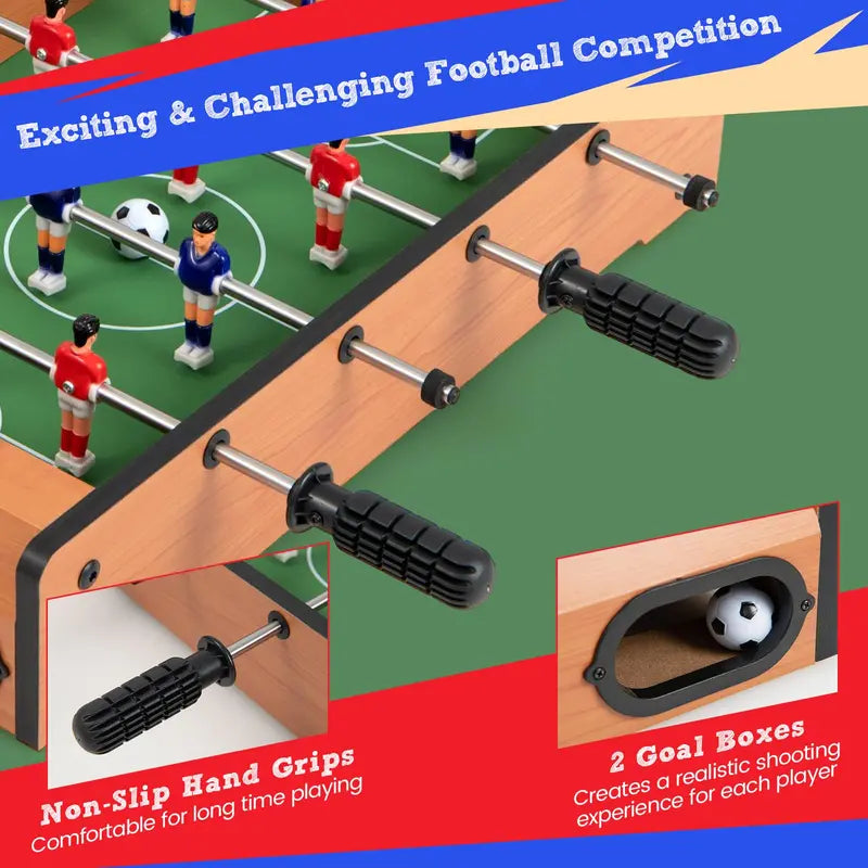 20-Inch Portable Foosball Table for Kids ¨C Mini Soccer Game with Score Trackers
