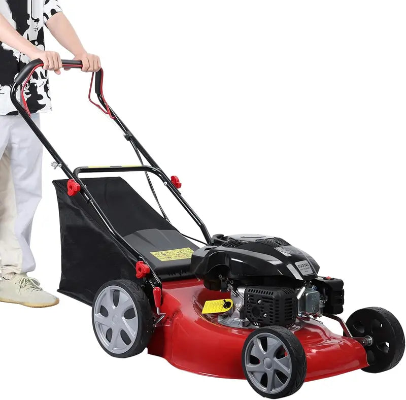 20-Inch Rear-Wheel Drive Gas Lawn Mower ¨C 141cc 4-Stroke Engine. 50L Grass Catcher. 2850 RPM Blade Speed