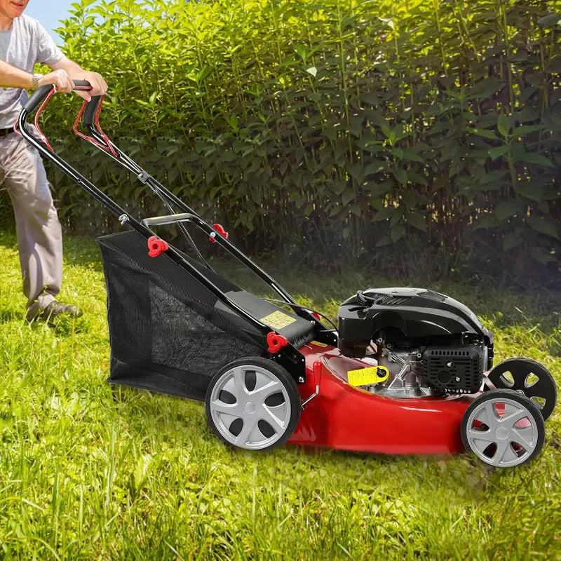 20-Inch Rear-Wheel Drive Gas Lawn Mower ¨C 141cc 4-Stroke Engine. 50L Grass Catcher. 2850 RPM Blade Speed