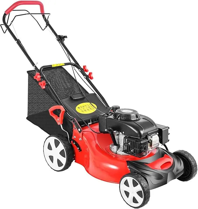 20-Inch Self-Propelled Gas Lawn Mower with 140cc OHV Engine ¨C 3-in-1 Cutting. Adjustable Height for Municipal &amp; Large-Scale Landscaping