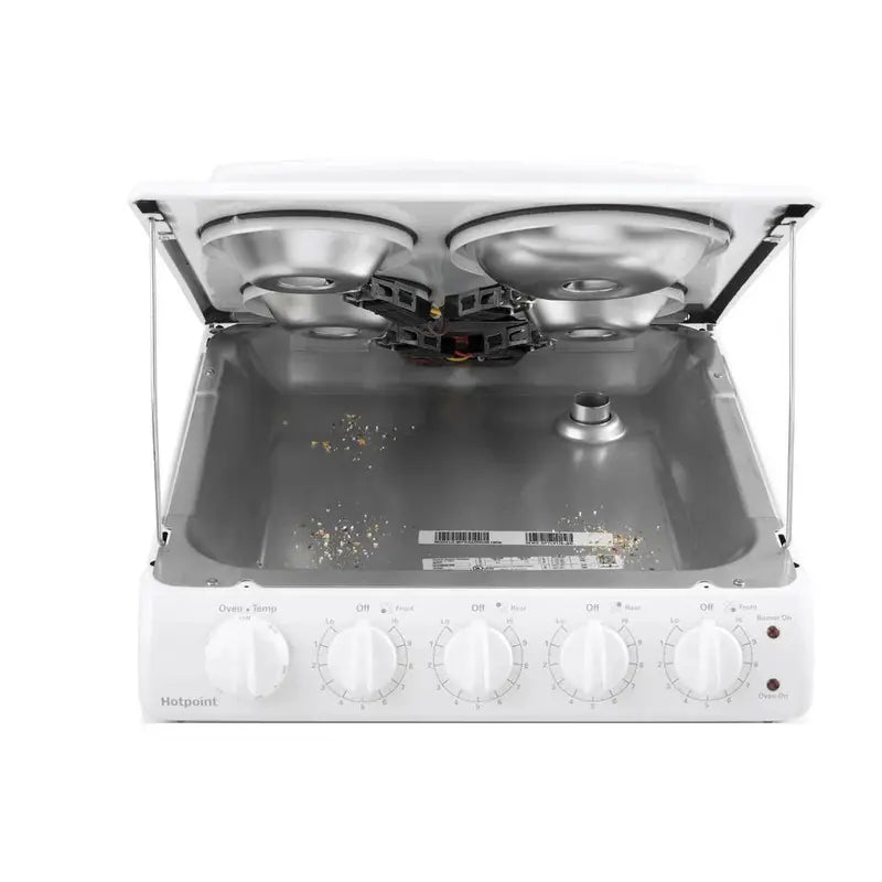 20-Inch White Freestanding Electric Range ¡ª 4-Burner Cooktop