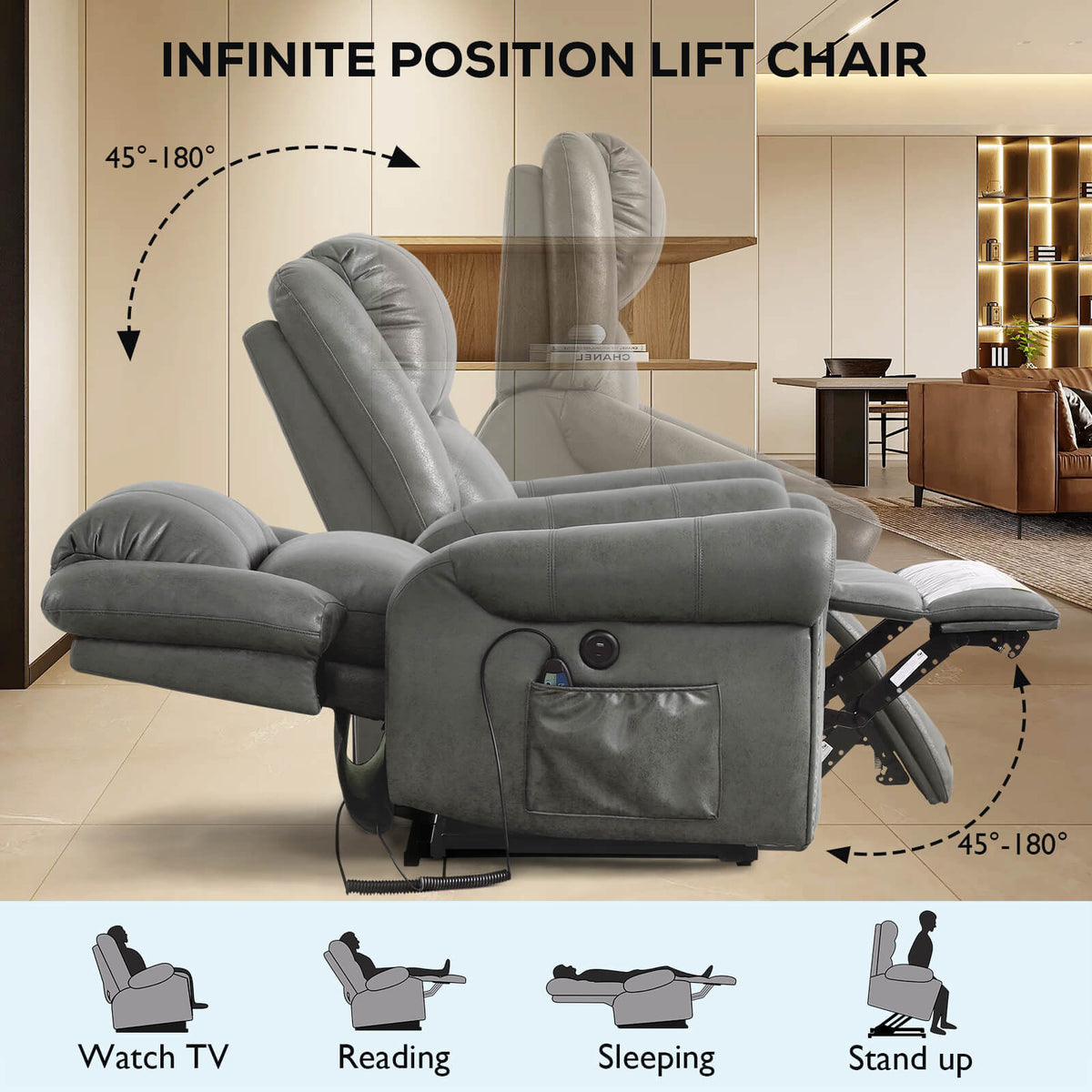 Infinite Position Lift Recliner Chair - Oversized