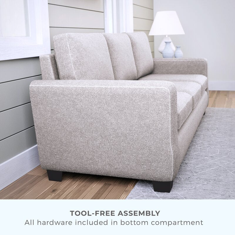 Kane 83 Square Arm Sofa With Reversible Cushions