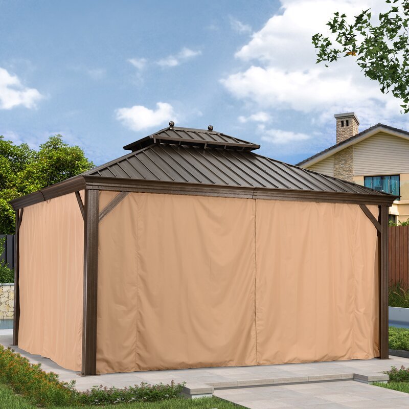 12 Ft. W x 14 Ft. D Metal Gazebo