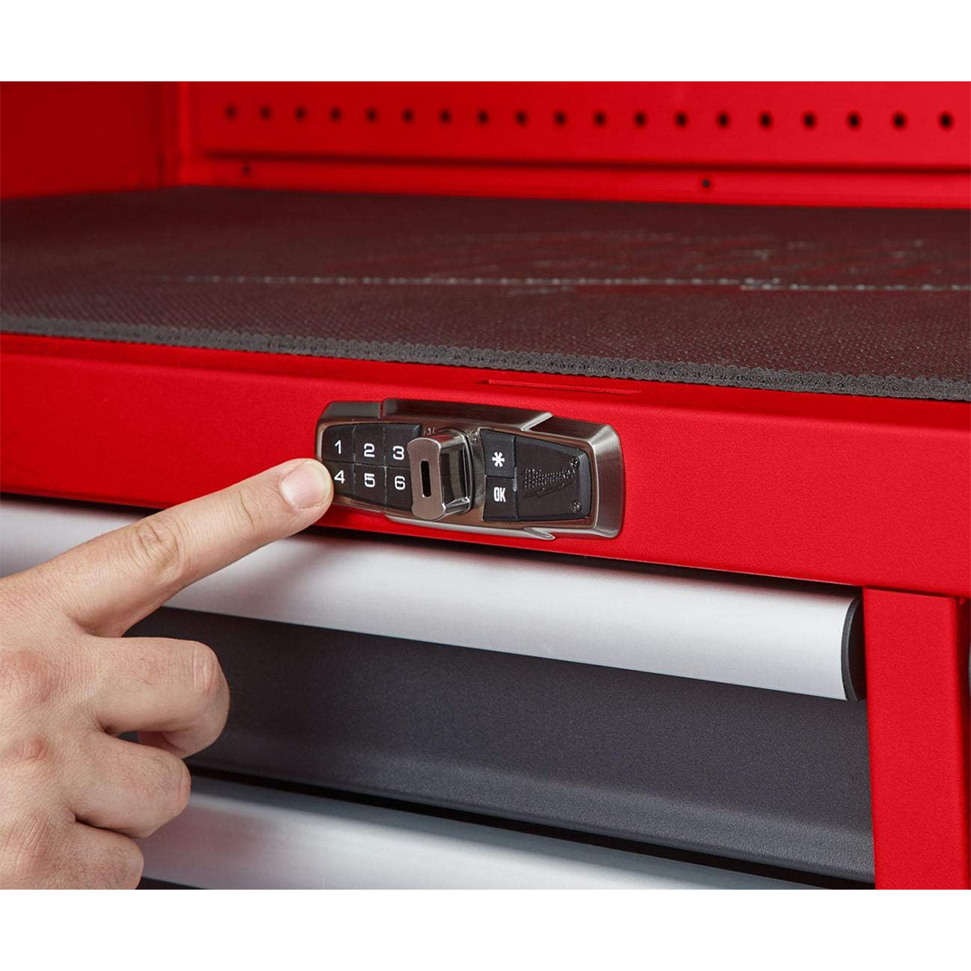 Milwaukee 56 Premium 18-Drawer Tool Box Chest and Cabinet Combo with Electronic Keypad Lock
