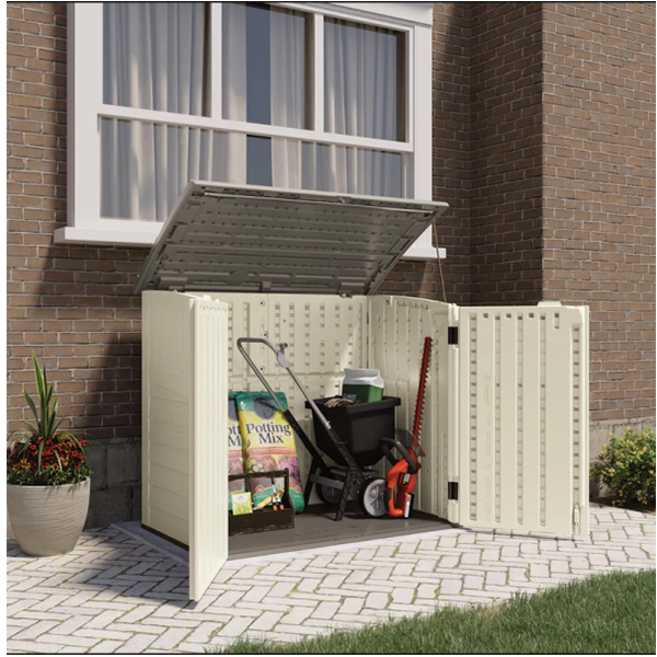 Outdoor 4 ft. 5 in. W x 2 ft. 9 in. D Horizontal Storage Shed