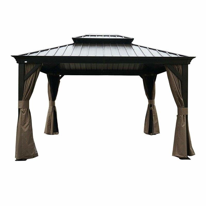 Dahlin Hardtop 12 Ft. W X 10 Ft. D Aluminum Patio Gazebo