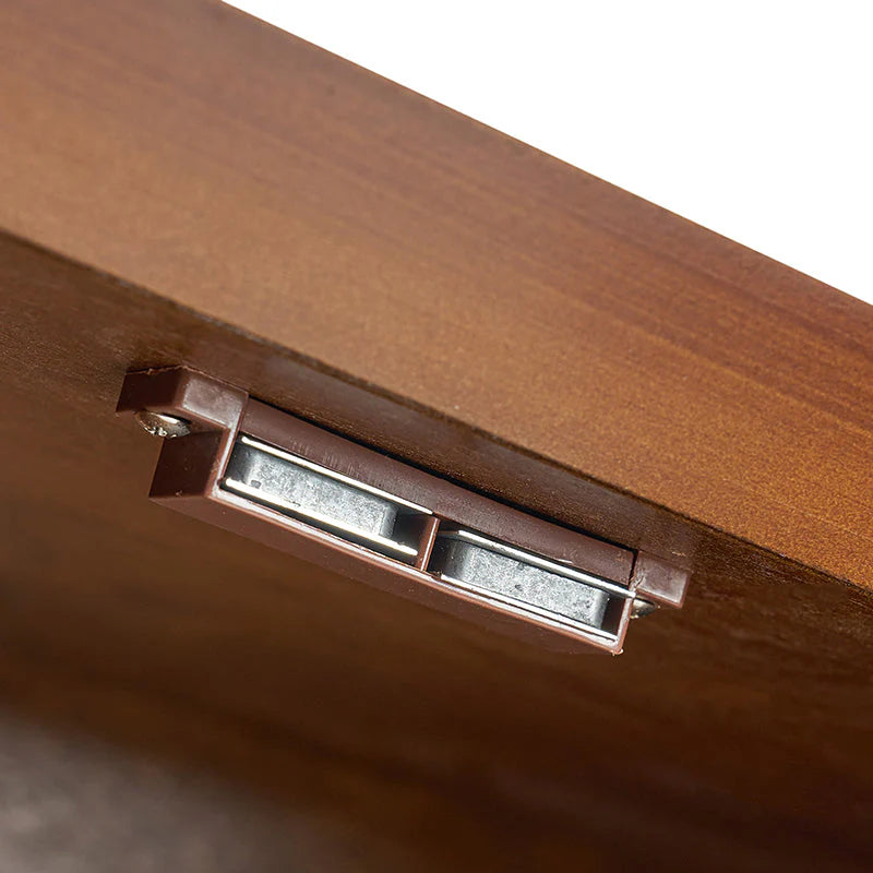 Justo Mid-Century Style Adjustable Shelves Walnut Sideboard