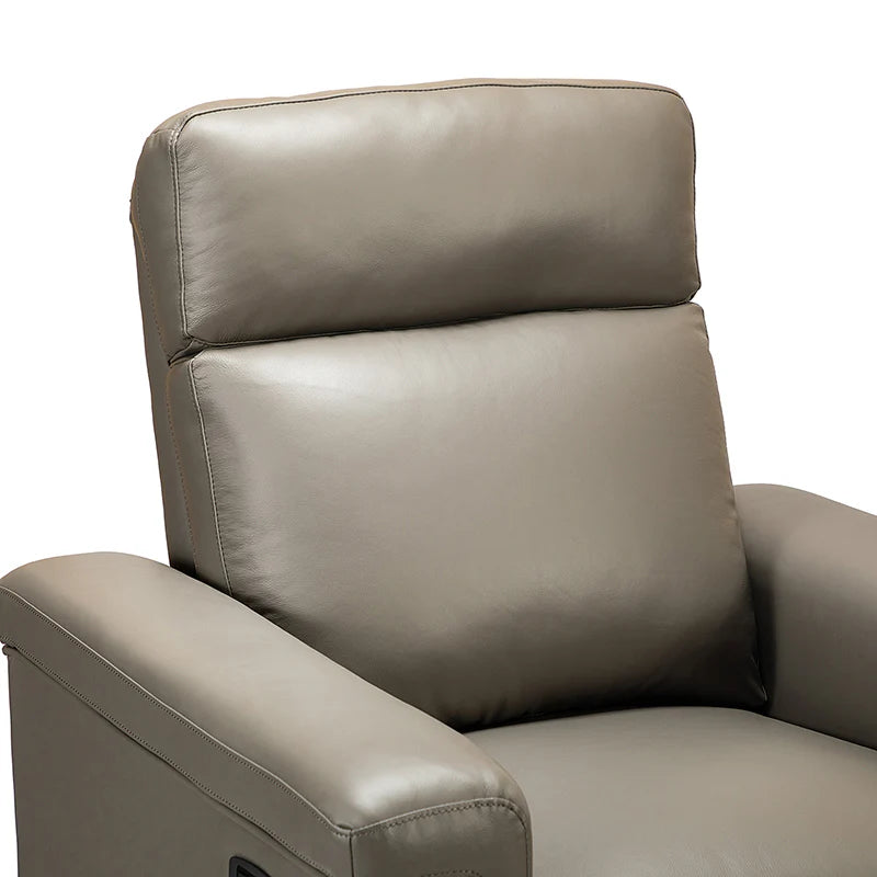 Lea 36.02 Wide Genuine Leather Power Recliner