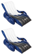 Intex - Inflatable Floating Comfortable Recliner Lounges with Cup Holders (2 Pack)