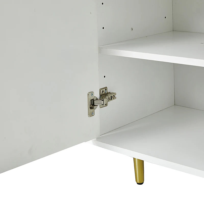 Modern Hexagonal Door Bruno 63 Wide Sideboard with Adjustable Shelves