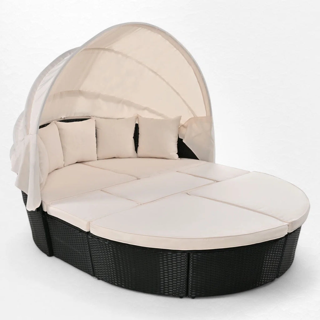 Joscelin 66.1'' Polyethylene (PE) Wicker Outdoor Patio Daybed
