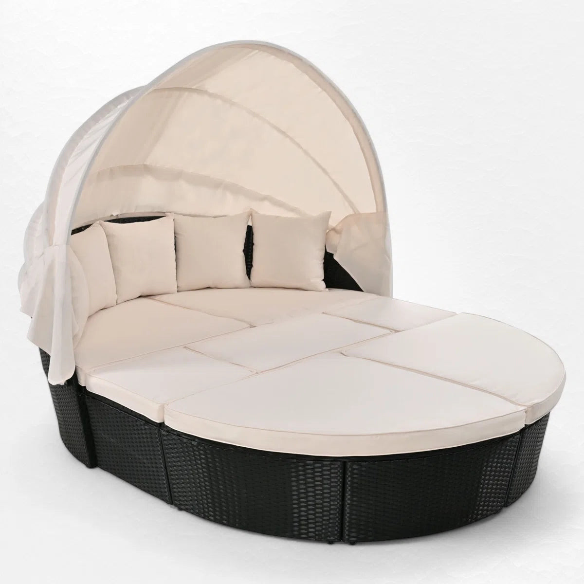 Joscelin 66.1'' Polyethylene (PE) Wicker Outdoor Patio Daybed