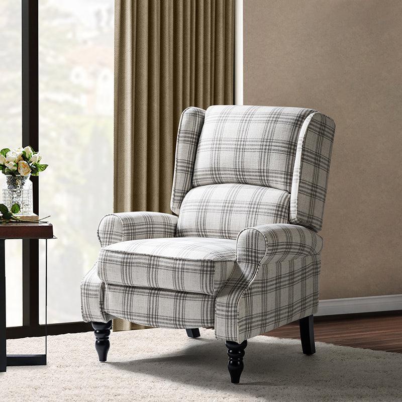 Erdeni Upholstered Manual Wingback Recliner Chair
