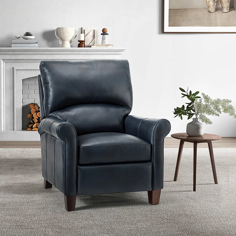 Eliana 33.07 Wide Genuine Leather Manual Recliner