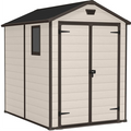 Manor Outdoor Garden Storage Shed. Beige. 6 x 8 ft