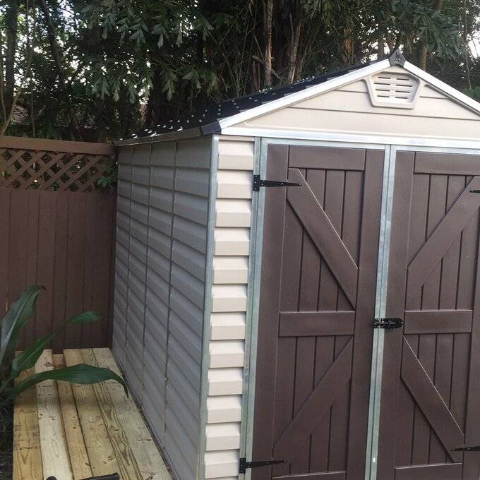 SkyLight 6 ft. W x 10 ft. D Plastic Storage Shed