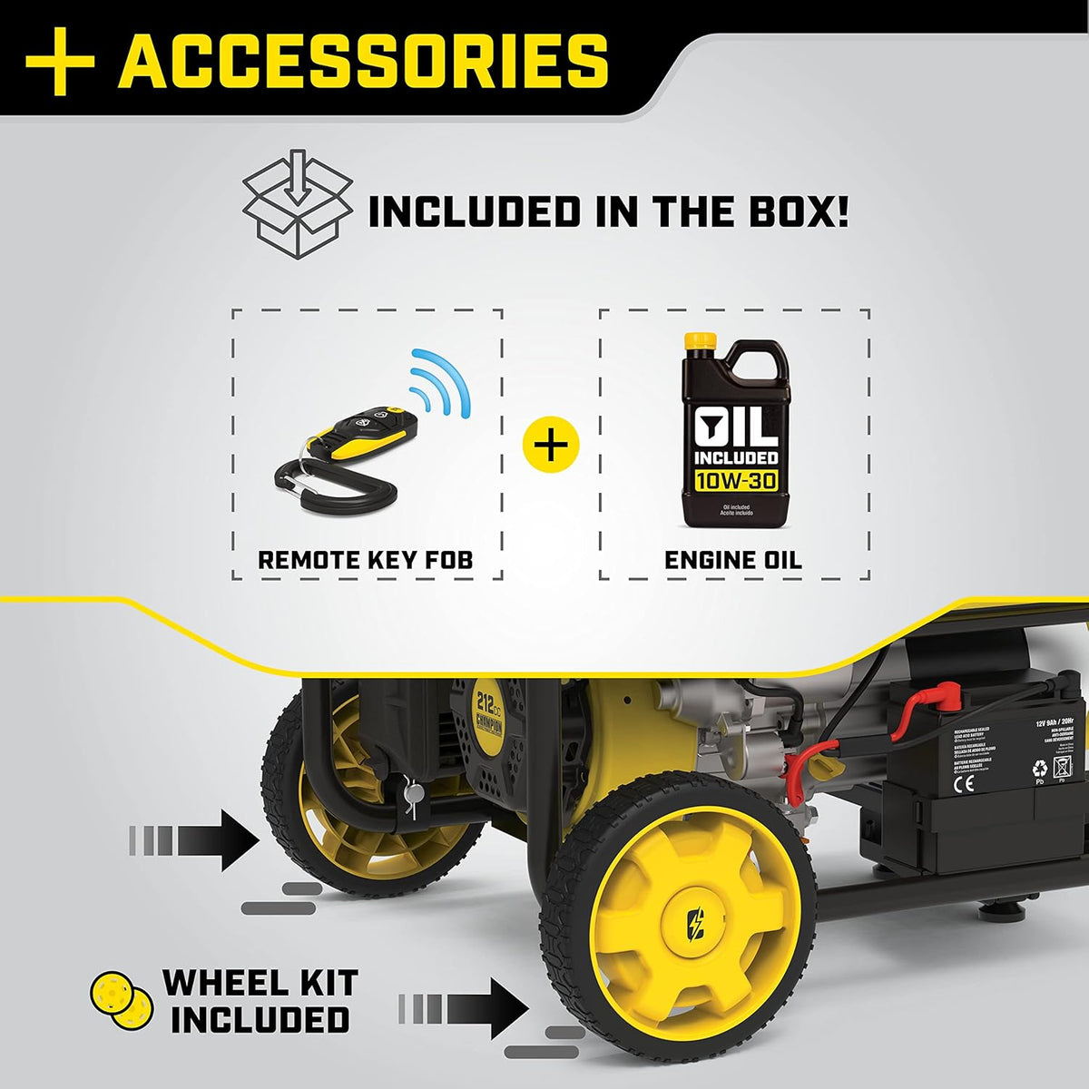 Champion Power Equipment 201181 3500-Watt Portable Generator with Remote Start and CO Shield