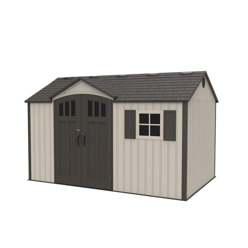 12.5 ft. W 8 ft. D Plastic Storage Shed