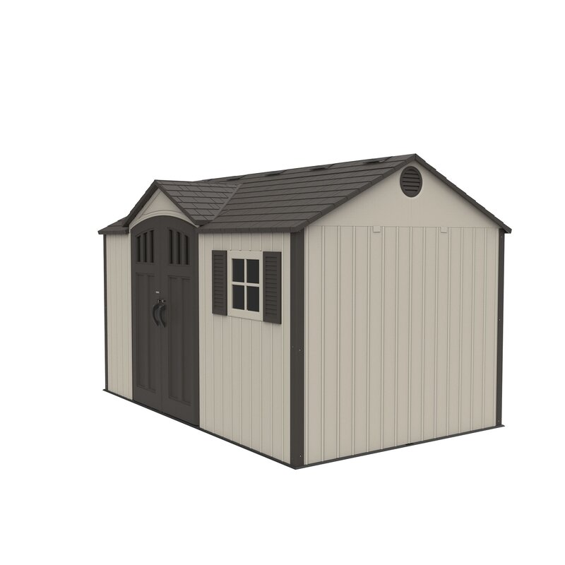 12.5 ft. W 8 ft. D Plastic Storage Shed