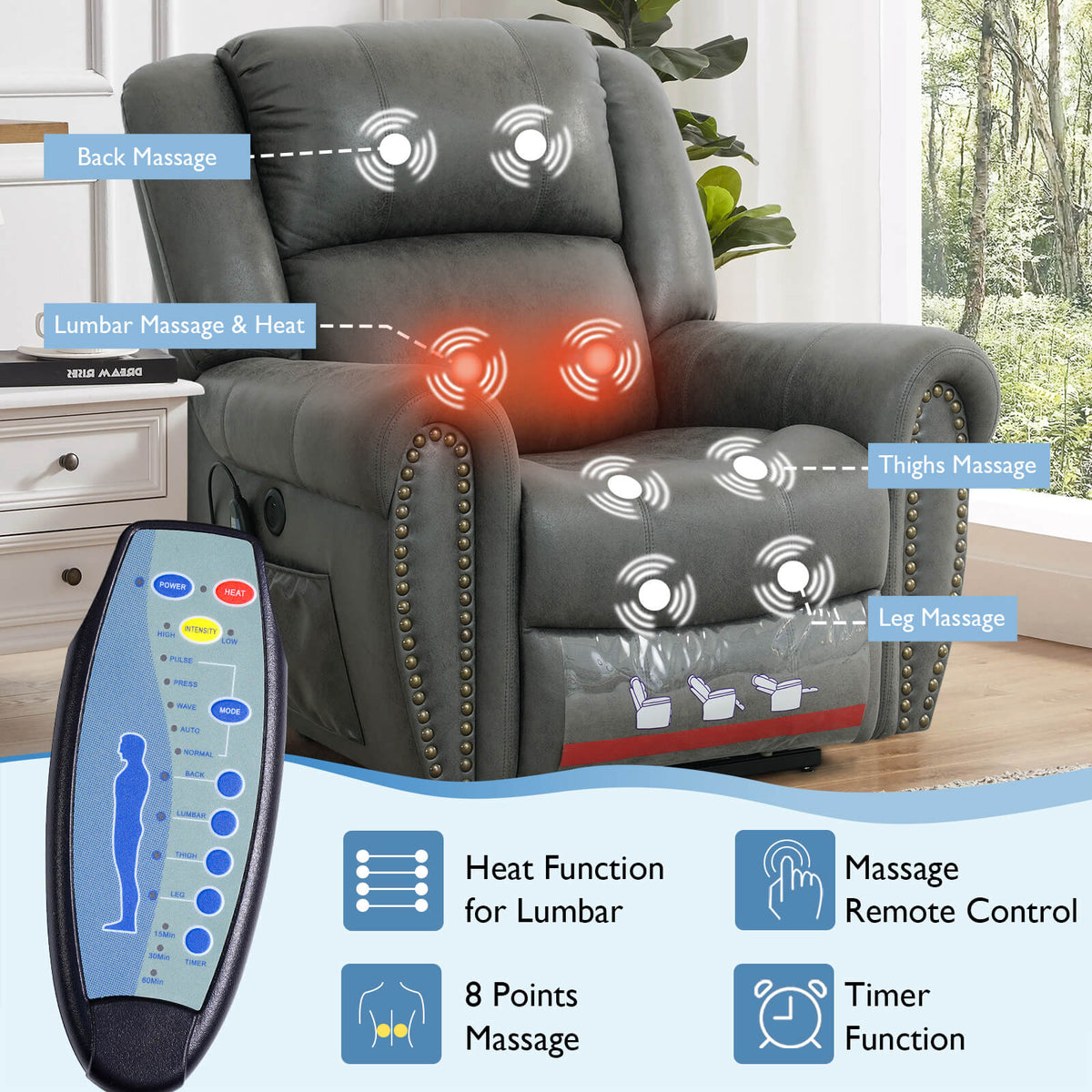 Infinite Position Lift Recliner Chair - Oversized