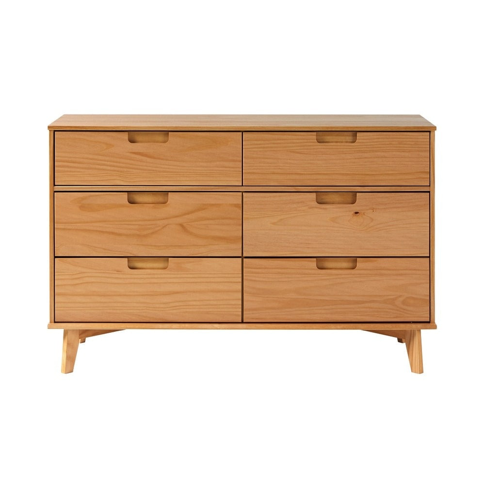 Middlebrook Gammelstaden Mid-Century Solid Wood 6-Drawer Dresser