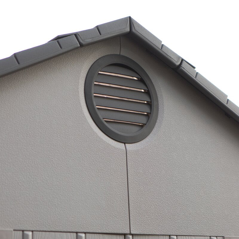12.5 ft. W 8 ft. D Plastic Storage Shed
