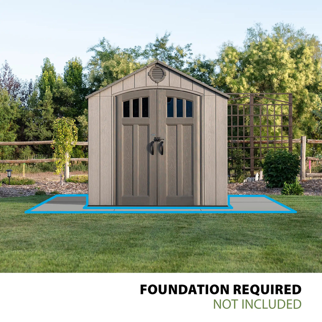 LIFETIME 8 FT. X 7.5 FT. OUTDOOR STORAGE SHED